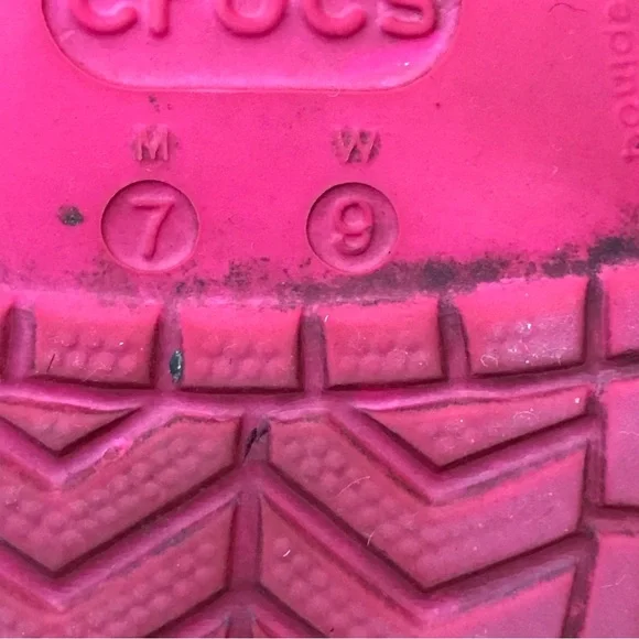 Pink Classic Crocs Clogs Mules Perforated Tops Adjustable Backs Slip On Shoes - Picture 11 of 12